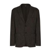 Brun/svart Prince of Wales rutete blazer