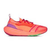 Neon Orange Sneakers med Primeknit Overdel