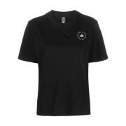 Svart TrueCasuals T-skjorte med Logo Print