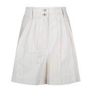 Pinstripe Hvite Shorts