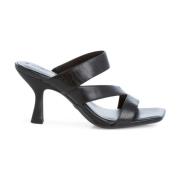 Elegante svarte åpne tå sandaler