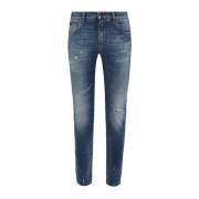 Premium Blå Bomull Denim Jeans
