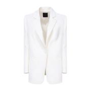 Hvit Stretch Crepe Blazer