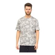 Camouflage Print Bomull T-skjorte
