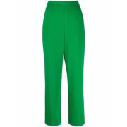 Grønne Crepe Bukser med Dart Detaljer