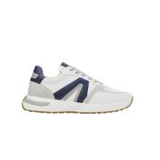 Hvit Blå Grå Runner Sneakers