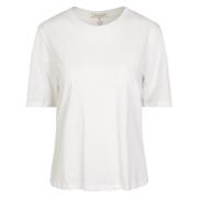 Hvit Basic Mote T-skjorte