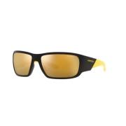 Matte Black Yellow/Gold Solbriller Snap II