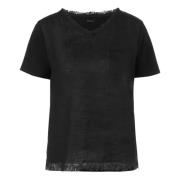 Sort Marc Cain Sort T-Skjorte T-Shirt