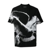 Oversized Pegasus Grafisk T-skjorte