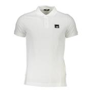 Hvit Bomull Polo Skjorte med Logo