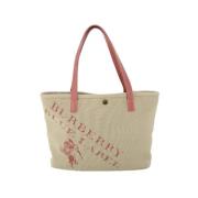 Pre-owned Beige bomull burberry tote