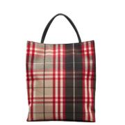 Pre-owned Red Canvas Burberry veske
