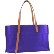 Pre-owned Lilla bomull Hermes Tote