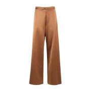 Satin Wide Leg Trousers