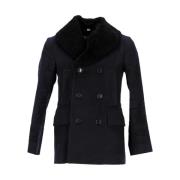 Pre-owned Navy Fabric Burberry Coat