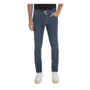 Leonardozip Denim Jeans med Tilpassbare Bokstaver