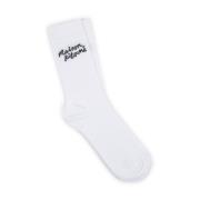Hvit undertøy håndskrift sokker