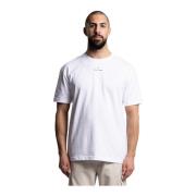 Hvit Oversized Logo T-skjorte