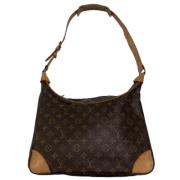 Pre-owned Brunt lerret Louis Vuitton Boulogne