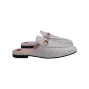 Pre-owned Coated canvas mules