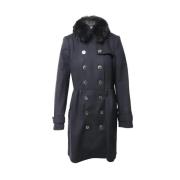 Pre-owned Svart ull burberry coat