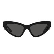 Cat-Eye Solbriller med Mørkegrå Linser