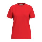 Myessential Ss O-Neck Tee - Flame Scarlet