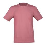 Vintage Rosa T-skjorte med Sidelukking