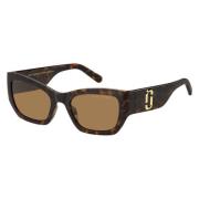 Stilige solbriller i Dark Havana/Brown