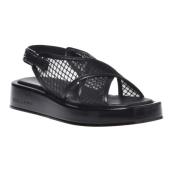 Sandal in black nesh