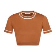 Tobacco Cropped Jumper Sweaters