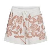 Broderte Offwhite Shorts & Knickers