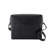 Leather shoulder-bags