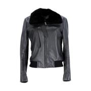 Pre-owned Leather outerwear