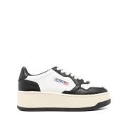 To-tone Lær Platform Sneakers