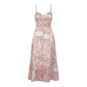 Mila Midi Slip Dress - Mosaic Roseate