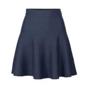 Merino A-line Mini Skirt