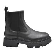 Genesis 01 Sorte Chelsea Boots i Skinn