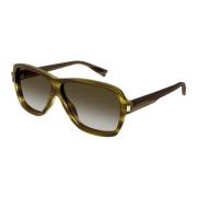 Havana Green/Grey Brown Shaded Sunglasses