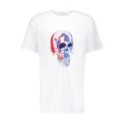Solarized Skull Print T-Shirt