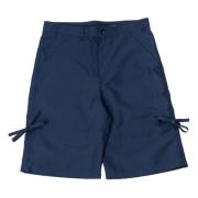 Marineblå Polyester Shorts