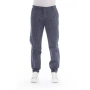 Trend Blå Bomull Jeansbukse