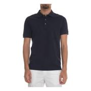 Logo Polo Shirt i Teksturert Stoff