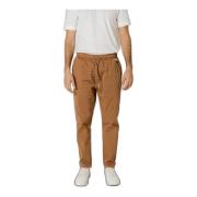 Stilige bomullsblandede bukser med lommer