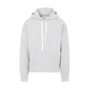 Grå Bomull Hoodie Sweatshirt Aw23