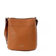 Gingerbread Skinn Bucket Crossbody Veske