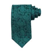 Mørk Grønn Classic Tie Plain Paisley Tilbehør