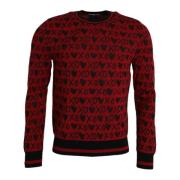 Xoxo Print Crew Neck Sweater