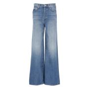 Blå Bomull Jeans for Kvinner
